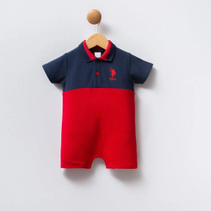 U.s Polo Bebek Tulum Usb2343 Lacivert-kırmızı