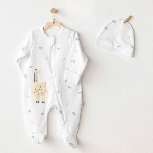 Andywawa Ac25803 Little King Bebek Tulum Takım White